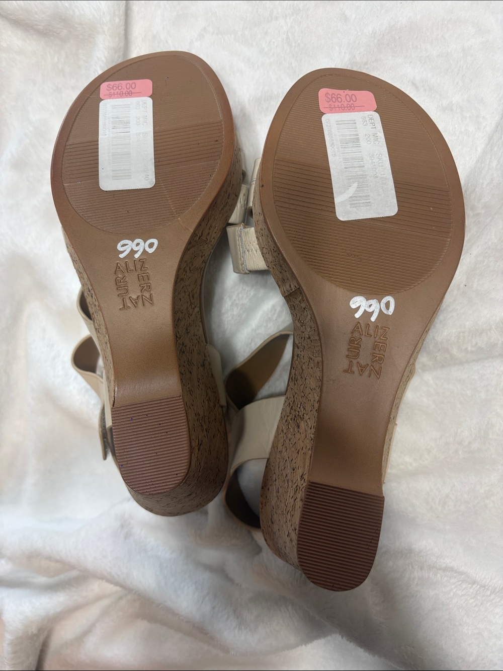 Naturalizer Beige Multi-Strap Slingback Sandals - Picture 5 of 8